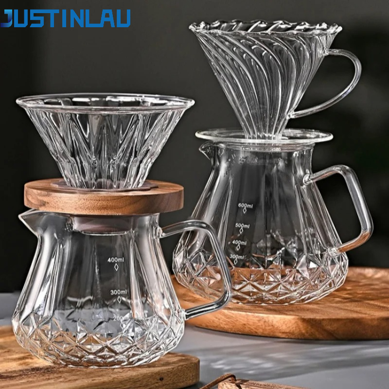 Espresso Shot Glass - Conjunto de Cafeteira de Gotejamento Manual