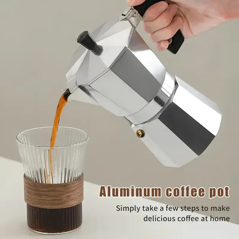 Coffee Equipment For Camping - Cafeteira Moka Clássica de Alumínio 50-300ML