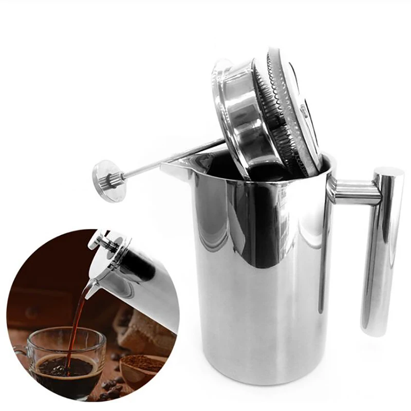 Coffee Equipment For Camping - Cafeteira Francesa de Parede Dupla Isolada
