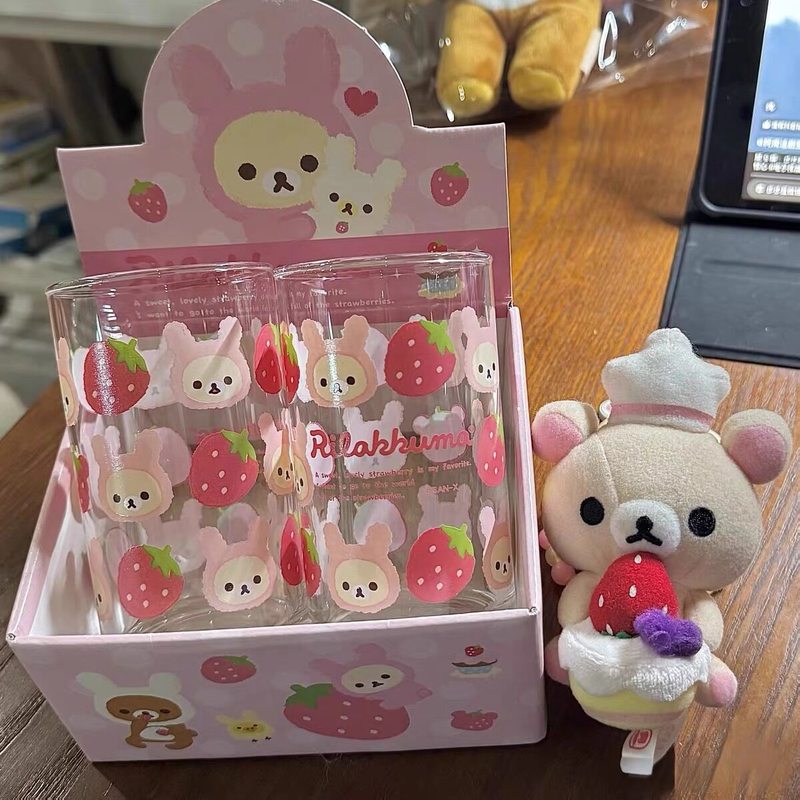 Espresso Shot Glass - Copo de vidro Rilakkuma com desenho