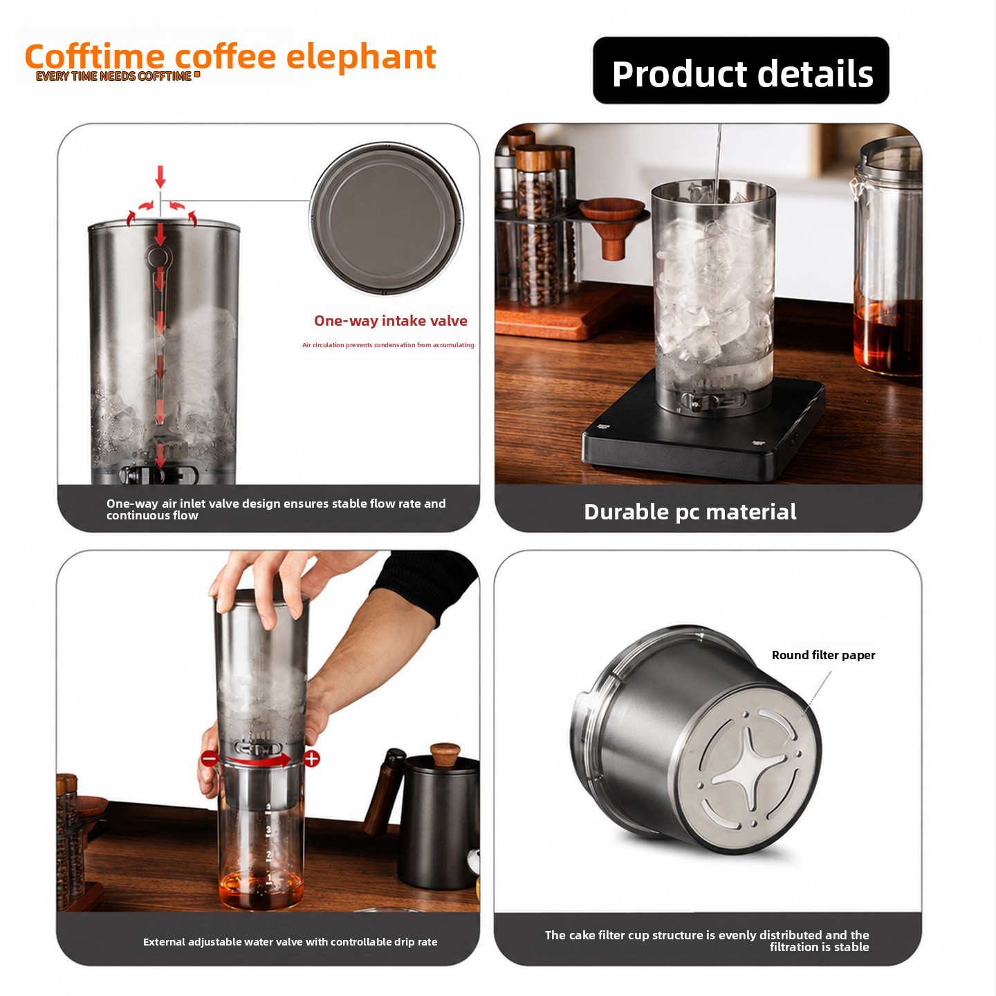 Cafeteira de 450ml para café c - Coffee Equipment For Camping avaliação e preço