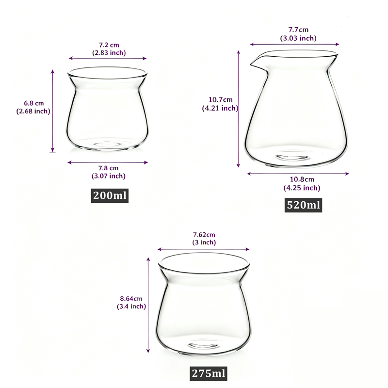 Novo bule de café de vidro 520 - Coffee Equipment Pour Over avaliação e preço