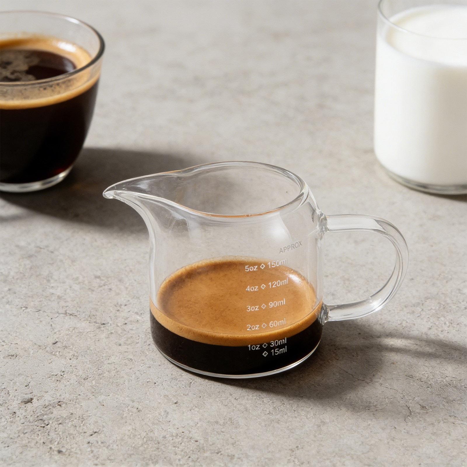 Copo Medidor de Vidro 150ml 5o - Espresso Shot Glass avaliação e preço