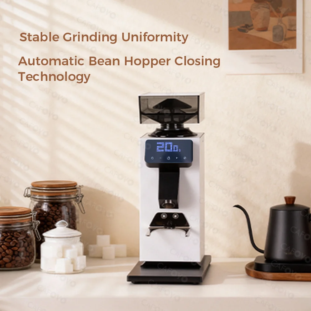 Moedor de Café CAFOVO G964F co - Coffee Grinder Burr Flat avaliação e preço