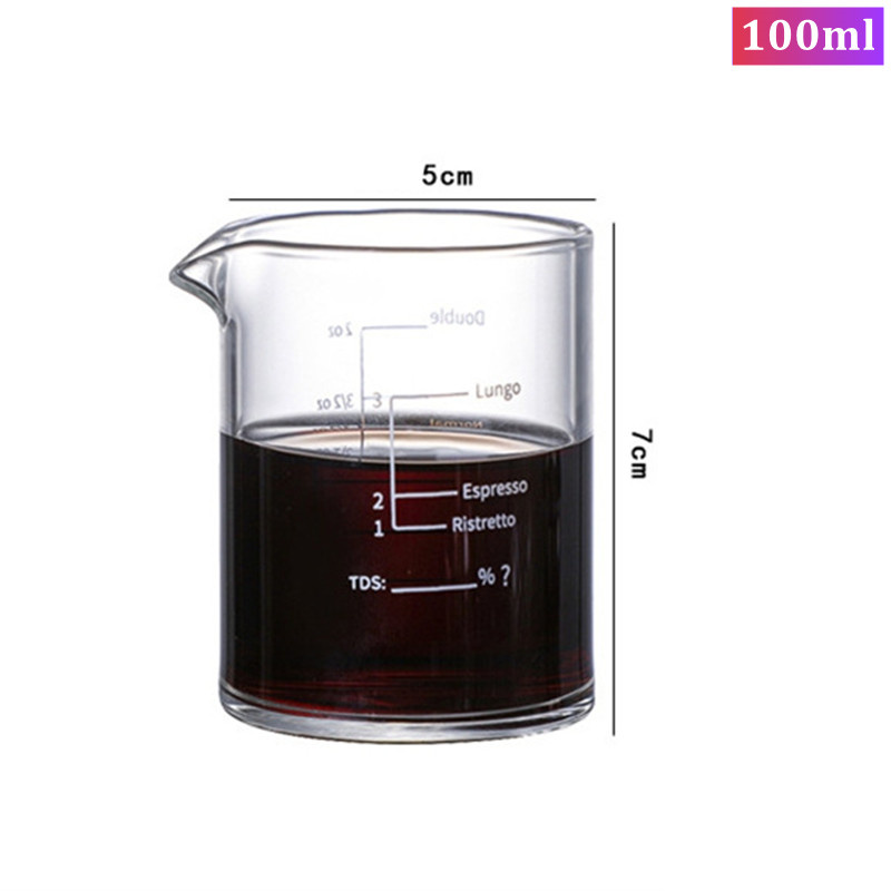 Copo Medidor de 100ml/3.38oz p - Espresso Shot Glass avaliação e preço